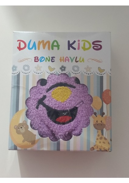 Çocuk Kids Düğmeli Havlu Saç Kurulama Bonesi Saç Havlusu