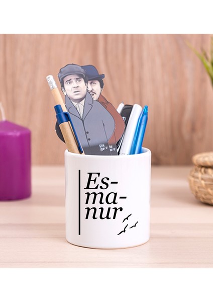 Kişiye Özel Isme Özel Heceli Seramik Kalemlik