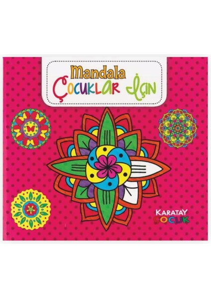 Mandala Çocuklar Için Boyama Kitabı Pembe