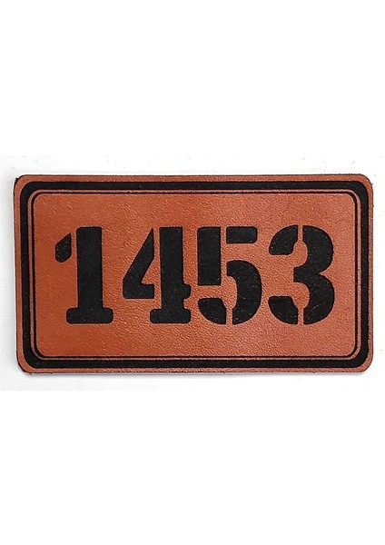 1453 Deri Peç- Arma - Patch