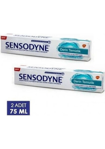 Diş Macunu Derinlemesine Temizlik 75 ml x 2 Adet