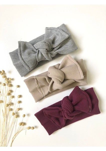 Kız Bebek 3'lü Ribana Bandana Seti