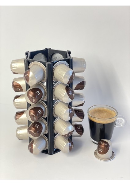 Nespresso Uyumlu Kapsül Kahve Tutucu Stand - 30 Kapsül