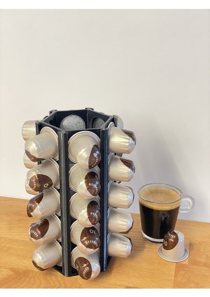 Nespresso Uyumlu Kapsül Kahve Tutucu Stand - 30 Kapsül