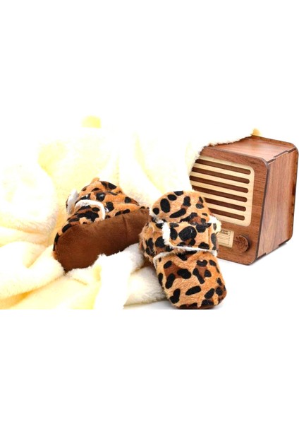 Leoparlı Bebek Ayakkabısı