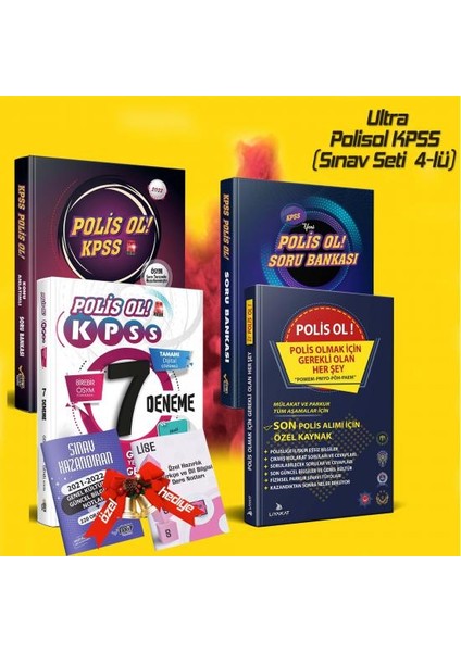 Liyakat Yayınları 2022 KPSS Polisol + KPSS Polisol Soru+ 7 Deneme + Polisol Rehber 4 Lü Set