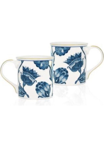 Fleur Mavi Stoneware 2'li 280CC Kupa Seti Kutulu KPA0035 fiyatları