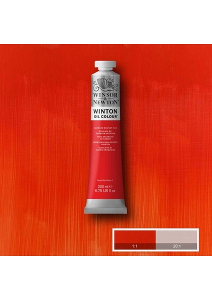 Winton Yağlı Boya 200ML Cadmium Scarlet Hue 107