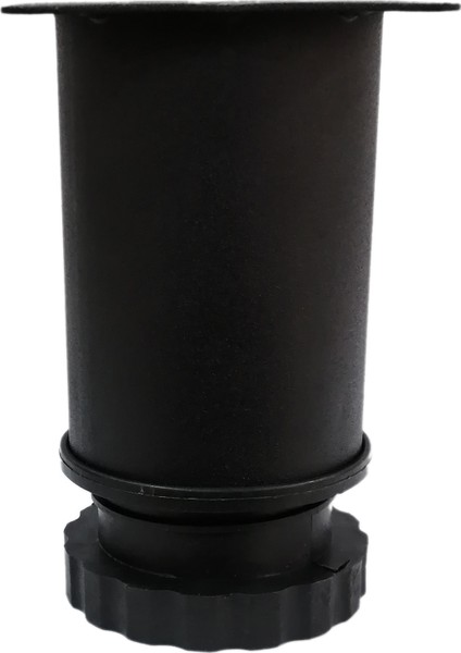 Tablalı Metal Dolap Masa Koltuk Kanepe Ayağı Çap: 60 mm Texture Siyah
