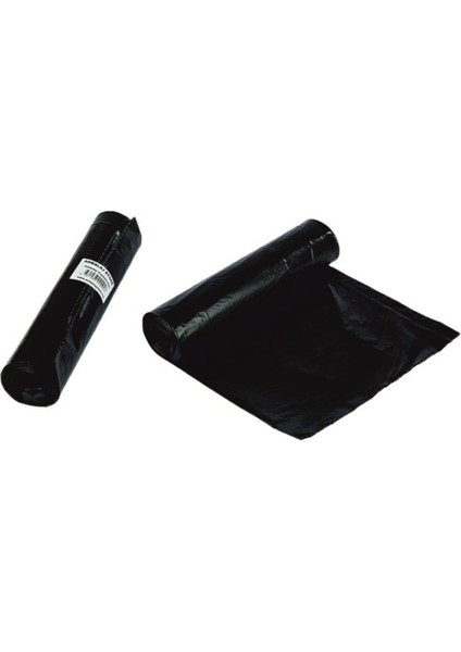 Jumbo Boy Çöp Poşeti 80 x 110 cm Siyah Rulo 400 gr (10 Yaprak)