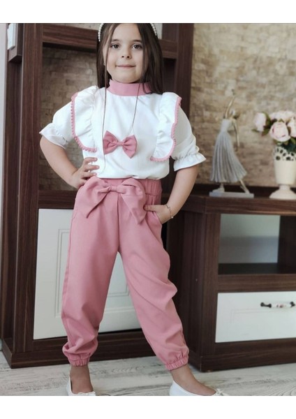 Kız Çocuk Pembe Alt Üst Takım