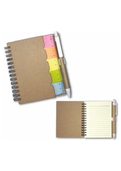 Notyaz Postitli Notebook + Tükenmez Kalem