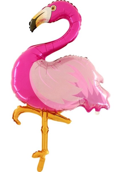 Supershape Pembe Renk Flamingo Folyo Balon 100 cm