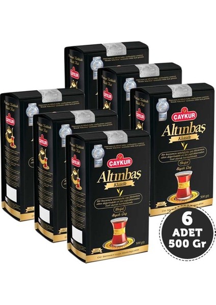 Altınbaş Siyah Çay 500 gr 6'lı