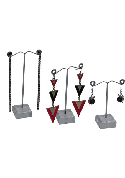 Küpe Standı Metal Mini 3'lü Set