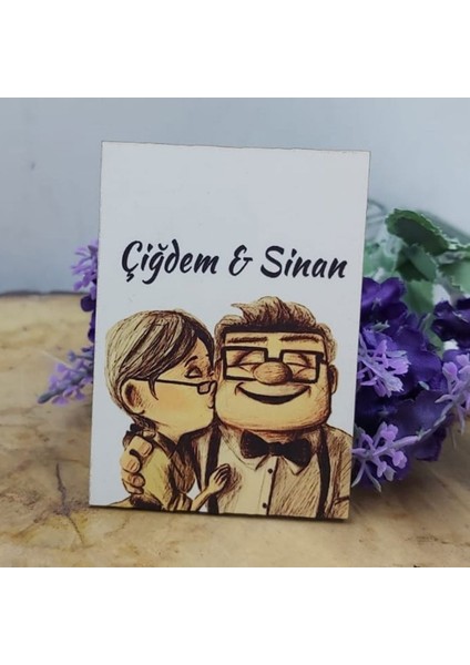 30 Adet Kişiye Özel Ahşap Baskılı Magnet
