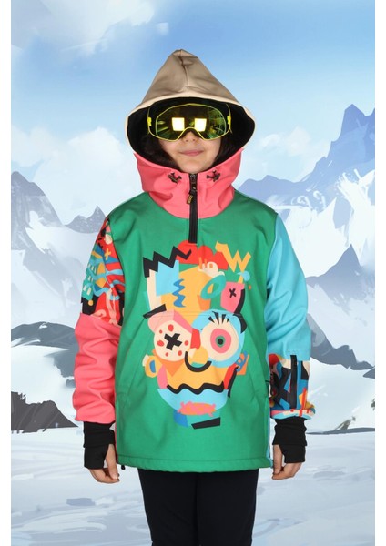 Crazy Bart Unisex Çocuk Kayak ve Snowboard, Kar Montu