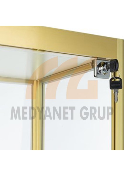 Camlı Vitrin - Cam Dolap - Camlı Koleksiyon Vitrini - Teşhir Vitrini - Kupa Dolabı 180X80X40 fırsatları