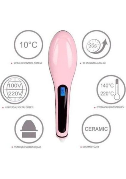 Fast Hair Straightener HQT-906 Saç Düzleştirici Tarak