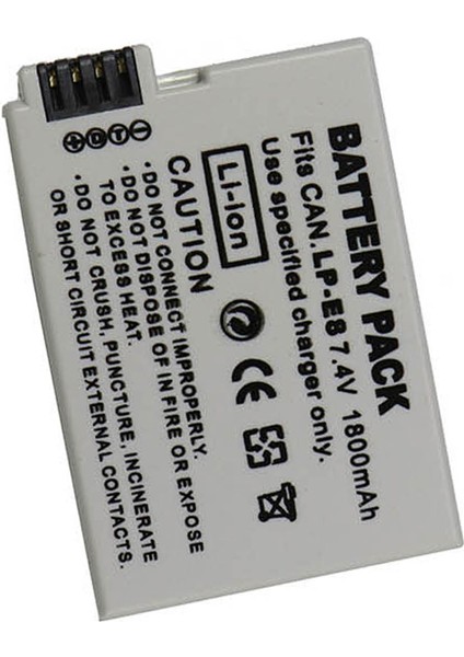 Canon Eos 550D 600D 650D 700D Için Lp-E8 Batarya Pil 1800MAH modelleri