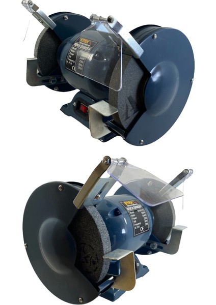 175MM 550WATT Tezgah Üstü Taşlama Makinesi Bakır Sargı Bıçak Balta Bileme Çark Taşı Taş Motoru