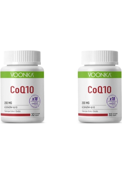 Co Q10 200 Mg 32 Yumuşak Kapsül 2 Kutu