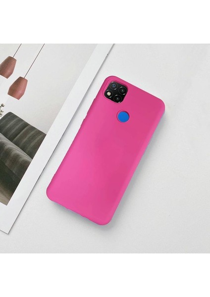 Xiaomi Redmi 9c Lansman Likid Silikon Kamera Korumalı Kılıf