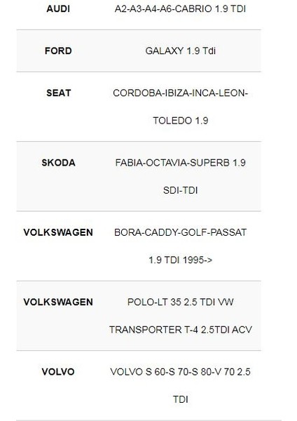 SV006 Polo-Lt 35 2.5 Tdı Vw T-4 2.5tdı Isıtma) Bujisi Takım 4'lü