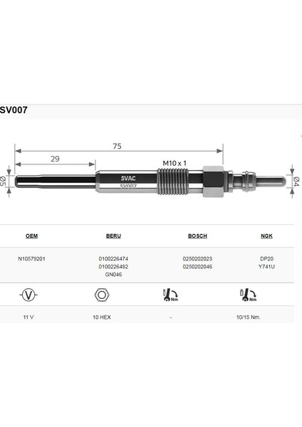 Octavıa-Fabıa-Superb 1.4-1.9 Tdı ( Isıtma) Bujisi Takımı
