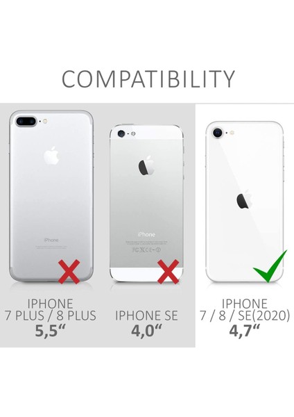 Apple iPhone 8 Kılıf Simli Sulu Ios Ikon Silikon modelleri