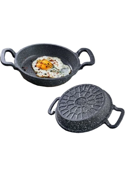 Cookware Asya Döküm Sahan 24 cm Gri Yuvarlak ZK-963