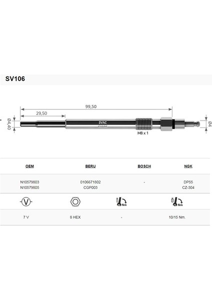 Skodaoctavıa 2.0 Tdı (Isıtma) Bujisi 4'lü Takım modelleri