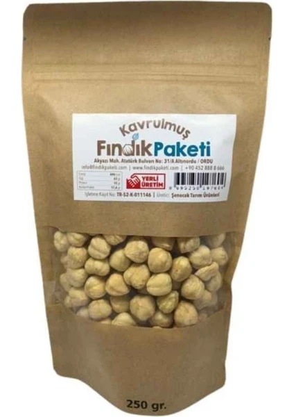 Fındık Paketi Kavrulmuş Iç Fındık 250 gr