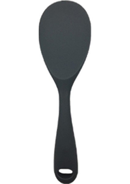 Isıya Dayanıklı Silikon Gri Kısa Kaşık 22CM