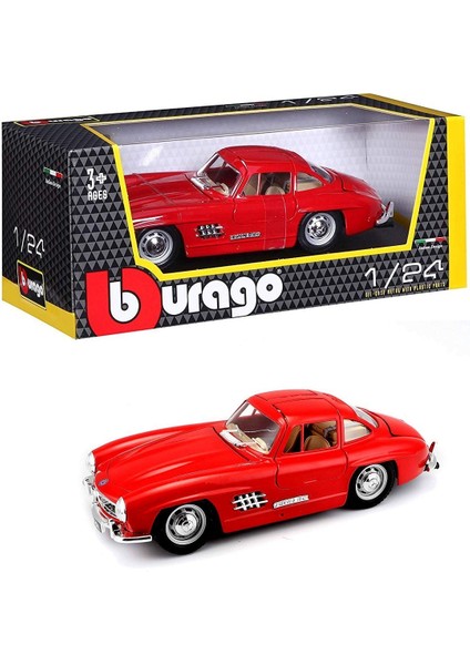 Burago 1:24 Mersedes Benz 300SL 1954 Model Araba