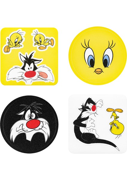 Tweety Ve Sylvester Özel Kesim Sticker Seti