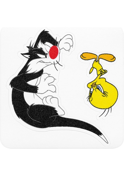 Tweety Ve Sylvester Özel Kesim Sticker Seti