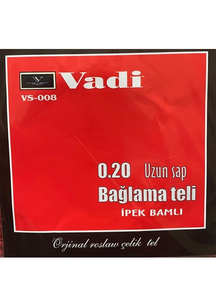 Müzik Vadi 0.20 Uzun Sap Bağlama Tel Seti Şenses Tezene Hediyeli