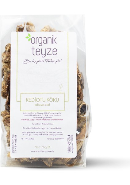 Kediotu Kökü, Valeriana Officinalis 25G.