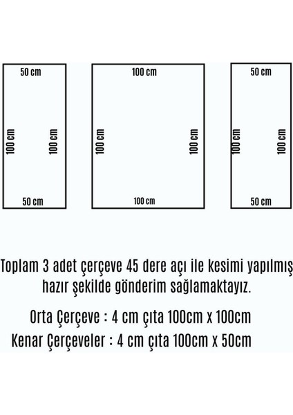 Decozza Dekoratif Boyanabilir Hazır Kesim Duvar Çıtası 4 cm