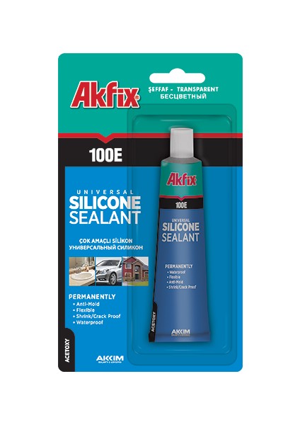 100E Genel Amaçlı Silikon Şeffaf 50ML