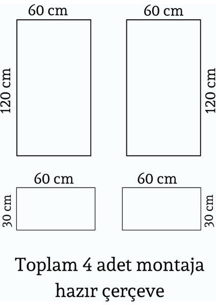 Decozza Dekoratif Boyanabilir 2,5 cm Duvar Çıtası Hazır Kesimli Paket