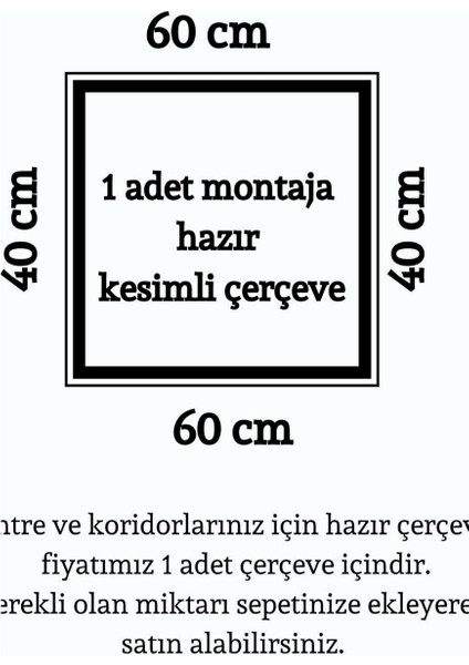 Dekoratif Hazır Kesimli Antre ve Koridor Çerçevesi 2,5 cm Çıta