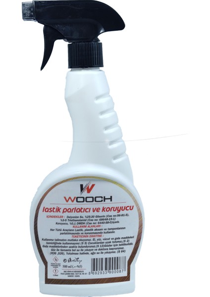 Wooch Lastik Parlatıcı Sprey Extra Uzun Süreli Parlaklık (Anti Static)