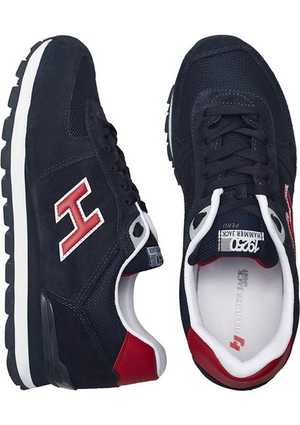 PERU M AYAKKABI Deri Lacivert - Kırmızı Erkek Sneaker fırsatları