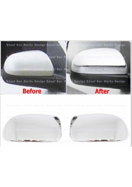 Chevrolet Aveo Sedan Krom Ayna Kapağı 2 Prç 2005-2011 P.Çelik
