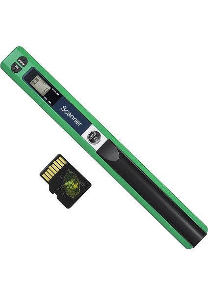 900 Dpı / 8gb Hafıza Kartlı Taşınabilir Kablosuz A4 Tarayıcı -Yeşil (Yurt Dışından)