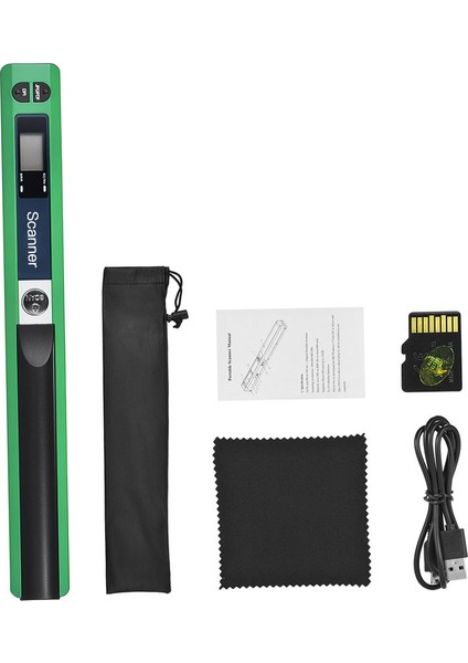 900 Dpı / 8gb Hafıza Kartlı Taşınabilir Kablosuz A4 Tarayıcı -Yeşil (Yurt Dışından)