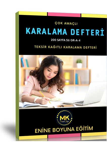 Enine Boyuna Eğitim Çok Amaçlı Karalama Defteri