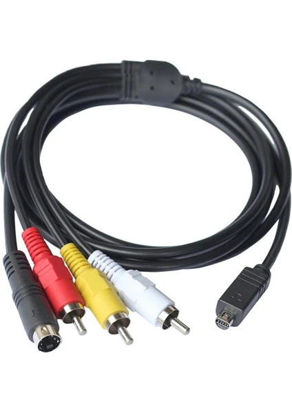 Dijital Kamera Kablosu Mini 10PİN To S-Video 3rca ZE-015